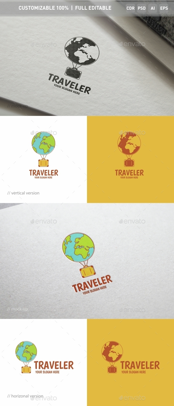 Traveler Logo Template - Objects Logo Templates