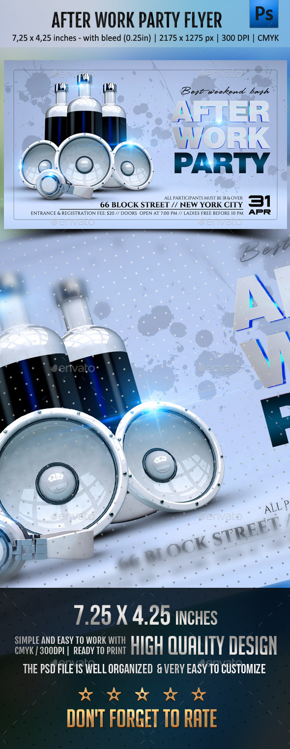 After Work Party Flyer - Clubs & Parties Events