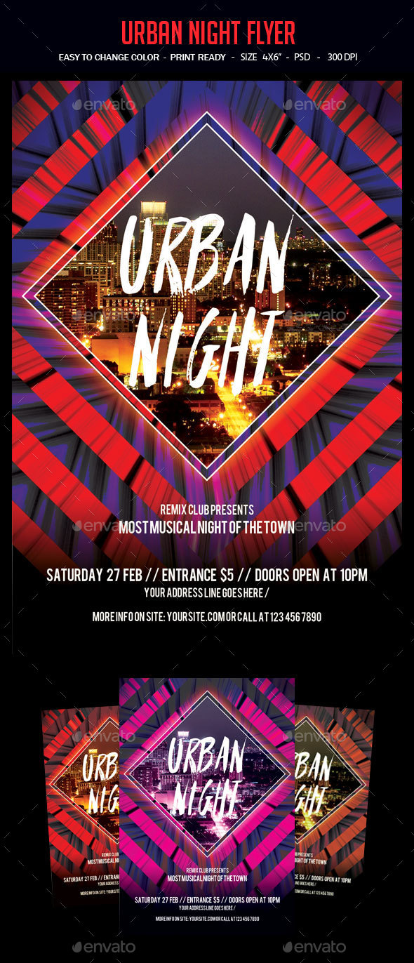 Urban Night Flyer - Clubs & Parties Events