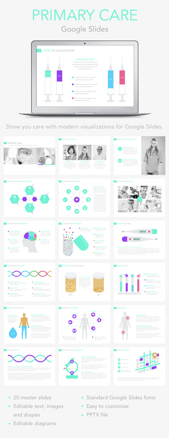 Primary Care Google Slides Template - Google Slides Presentation Templates
