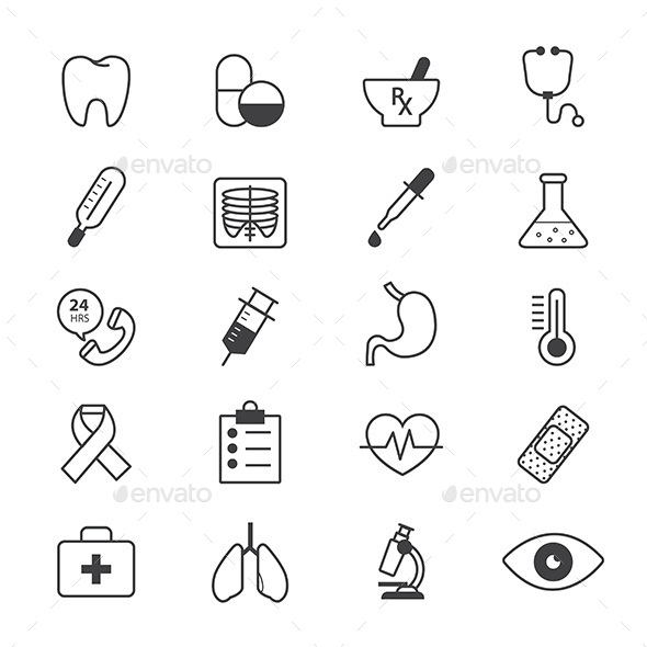 Medical and Healthcare Icons Line - Icons