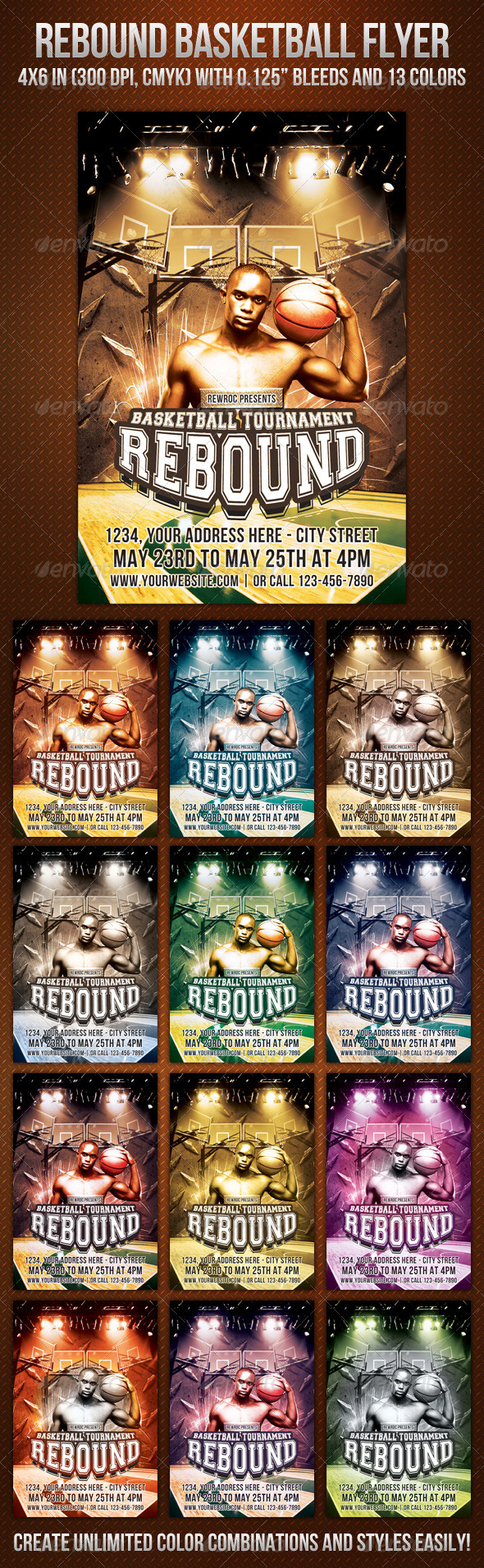 Rebound Basketball Flyer - Sports Events