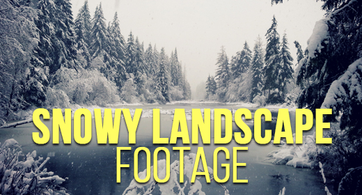 Snowy Landscape Footage
