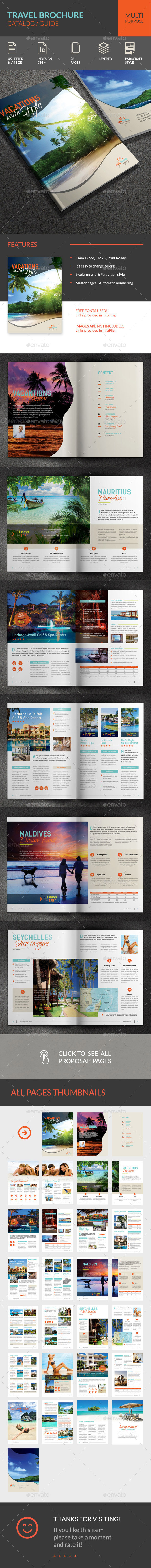 Travel Brochure - Brochures Print Templates