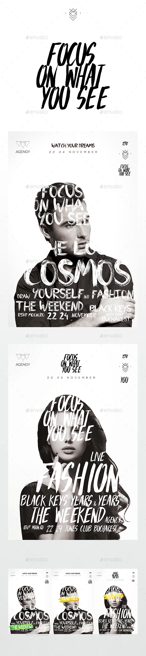 Fashionist Flyer - Clubs & Parties Events