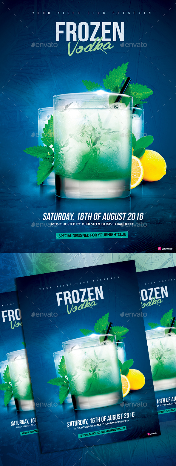 Frozen Vodka Drink - Clubs & Parties Events