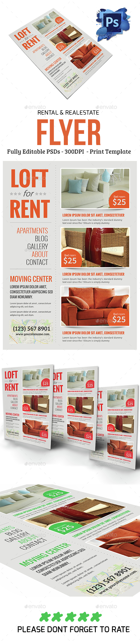 Real estate & Rental Flyer - Flyers Print Templates