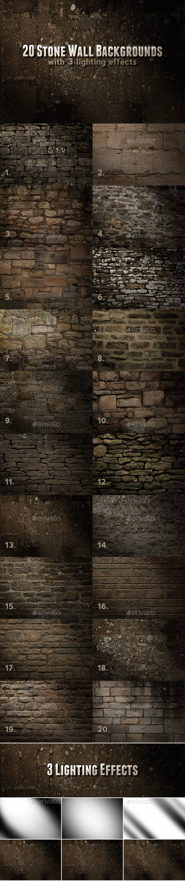 Stone Wall Backgrounds - Stone Textures