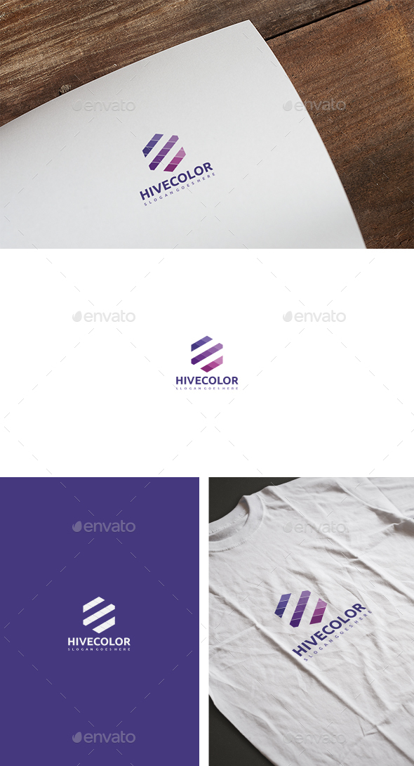Hive Color Logo - Abstract Logo Templates