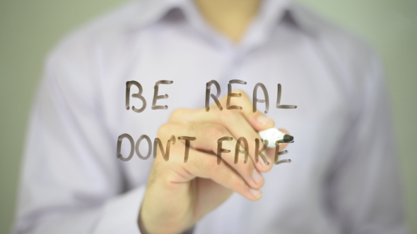 Fake Don't Want To Be Real Scan Vf Be Real, Don't Fake, Stock Footage | VideoHive