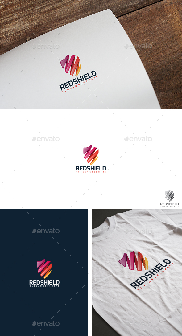 Colorful Shield Logo - Abstract Logo Templates