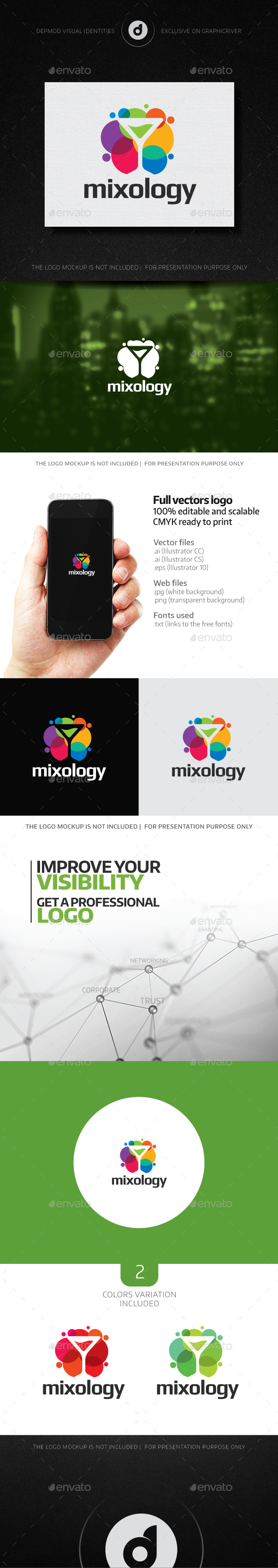 Mixology Logo - Objects Logo Templates