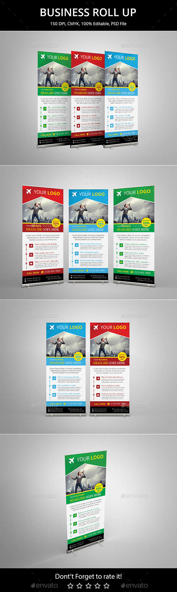 Business Roll Up Banner v4 - Signage Print Templates