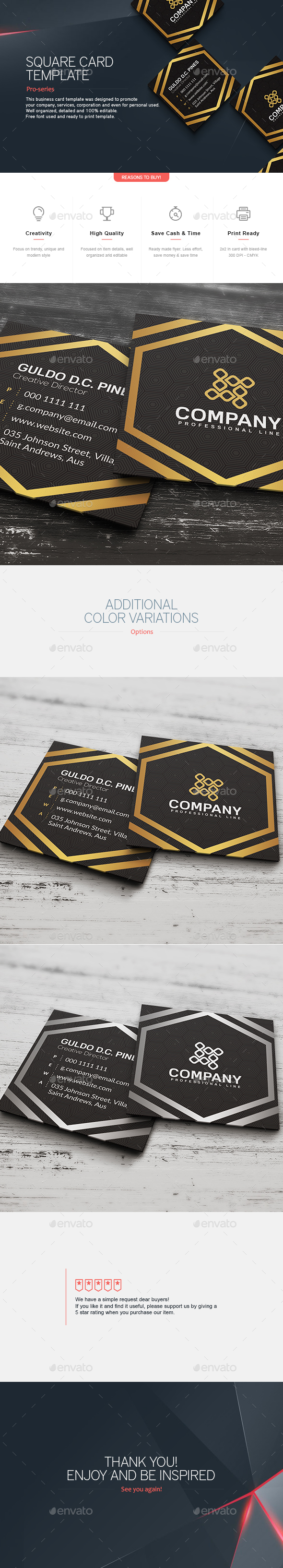 Square Business Card 7 - Corporate Business Cards