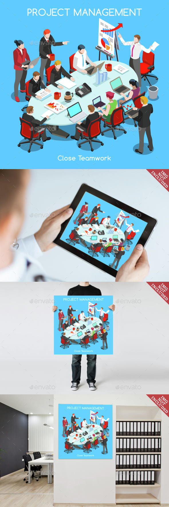 Business Meeting People Isometric - Concepts Business