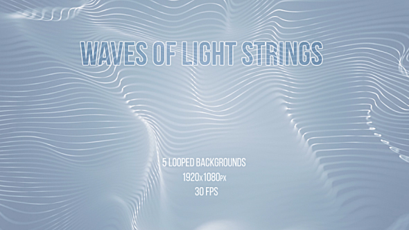 Waves Of Light Strings, Motion Graphics | VideoHive