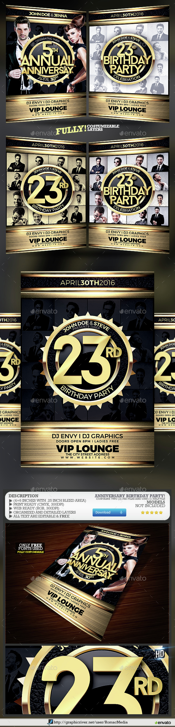 Anniversary Birthday Night Party - Clubs & Parties Events
