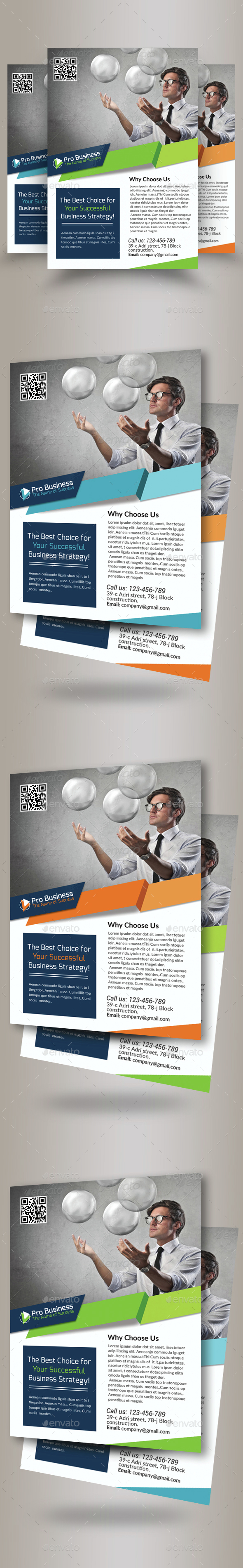 Business Solutions Consultant Flyer Template - Corporate Flyers