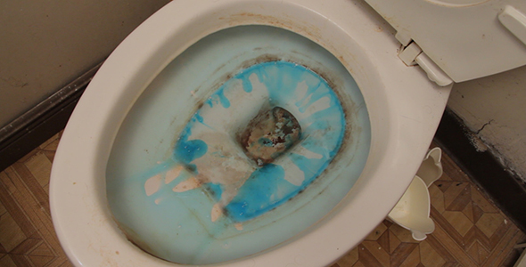 Cleaning A Dirty Toilet