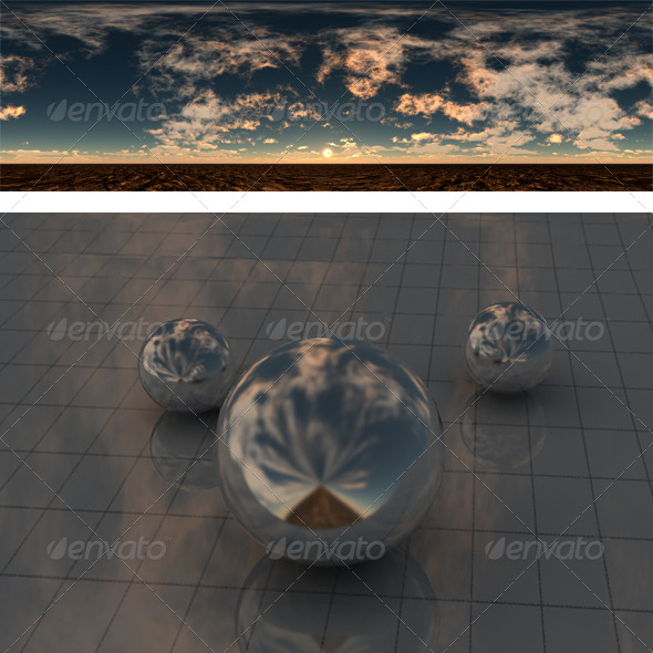 Cloudy sunset - 3DOcean Item for Sale