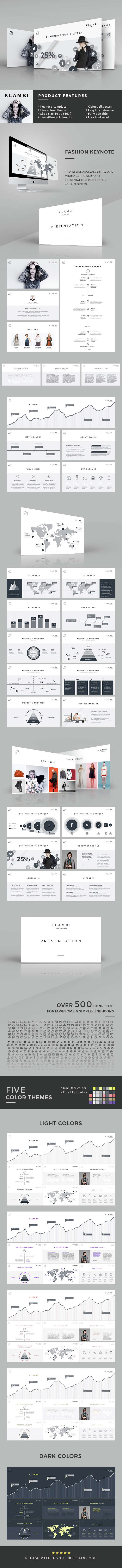 Fashion Keynote Template - Creative Keynote Templates