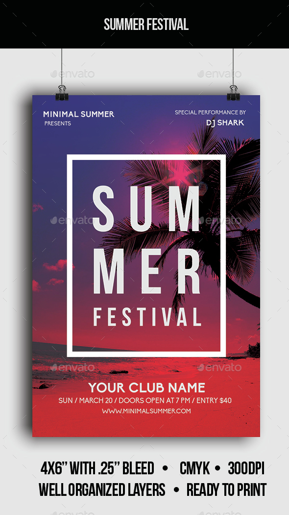 Summer Festival - Flyer - Clubs & Parties Events