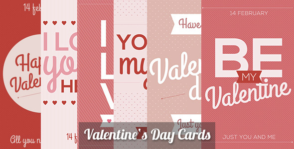 Valentines Day Cards - VideoHive 14863728