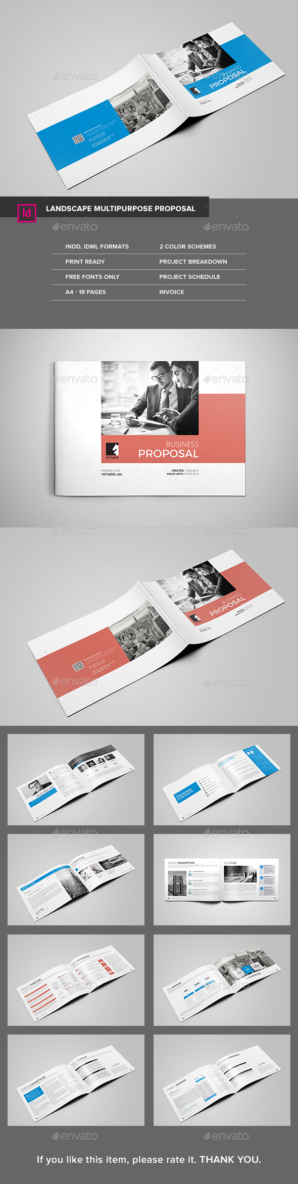 Landscape Multipurpose Proposal - Proposals & Invoices Stationery