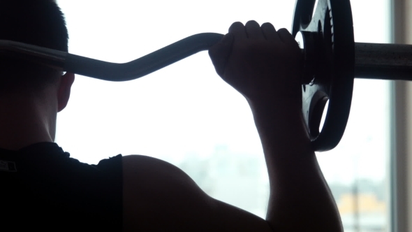  Silhouette Hand With Barbell alt