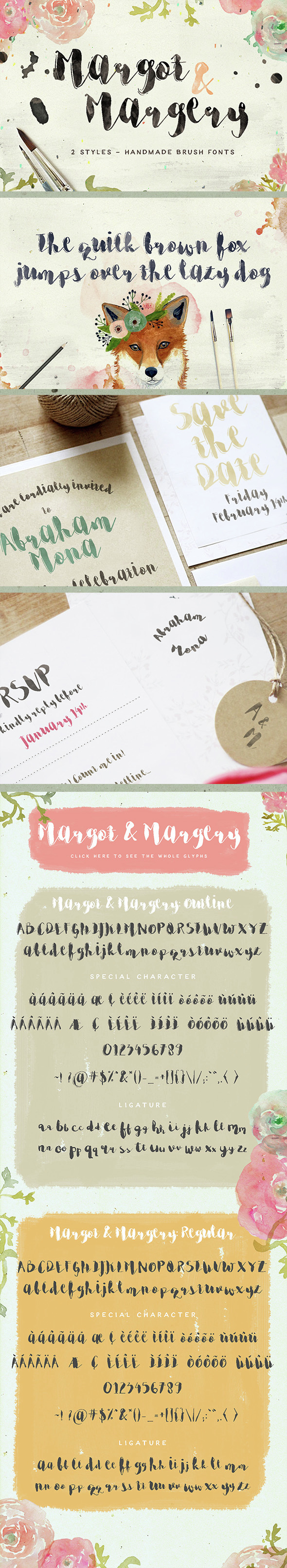 Margot & Margery - Script Fonts