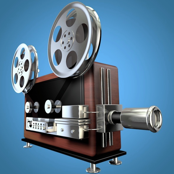 Old Movie Projector - 3Docean 14865088