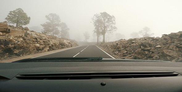 Mysterious Foggy Road alt