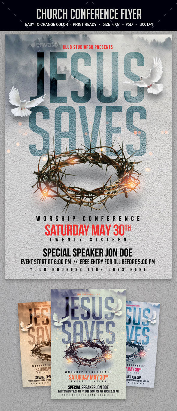 Church Conference Flyer - Clubs & Parties Events