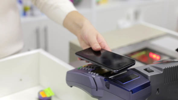 Using Credit Card Terminal with PIN in Store, Stock Footage | VideoHive