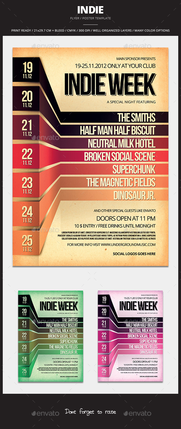 Indie Flyer / Poster - Events Flyers