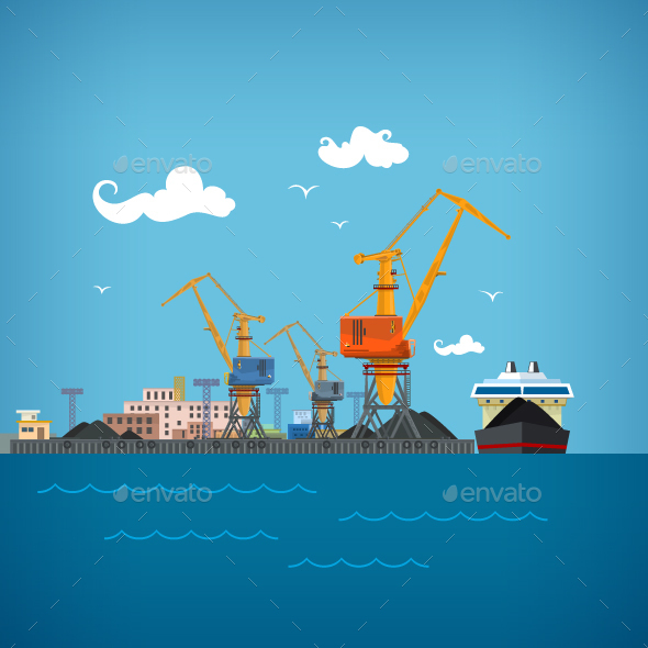 Cargo Sea Port - Industries Business