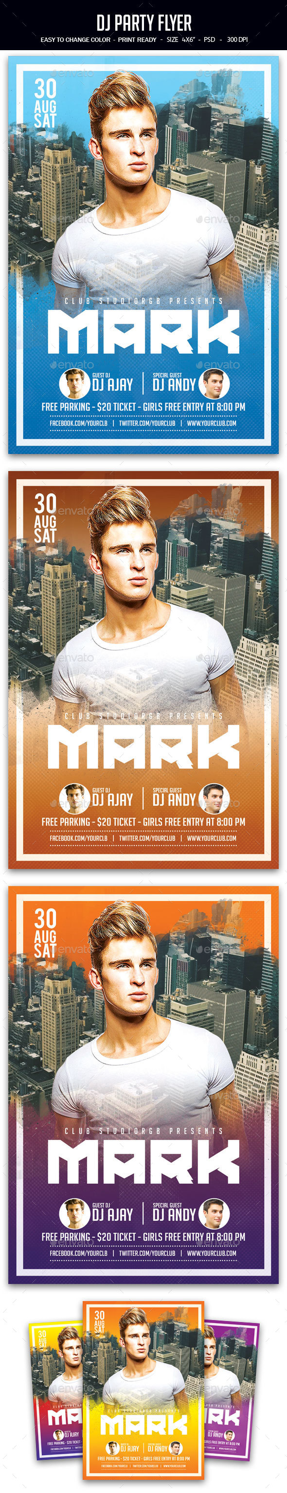DJ Party Flyer - Clubs & Parties Events