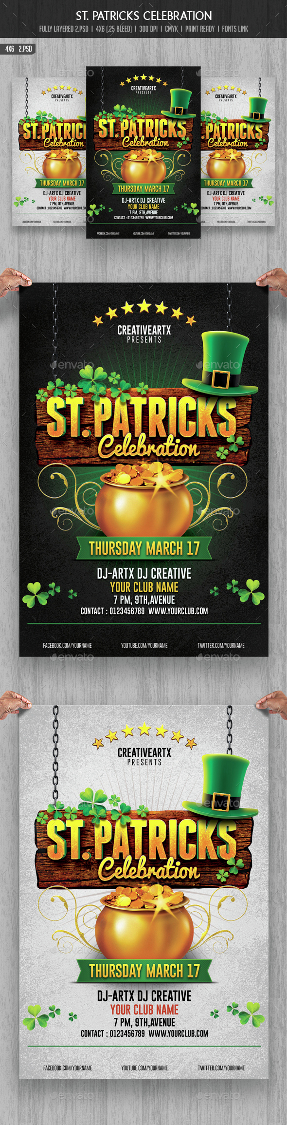 St. Patrick's Celebration Flyer - Events Flyers