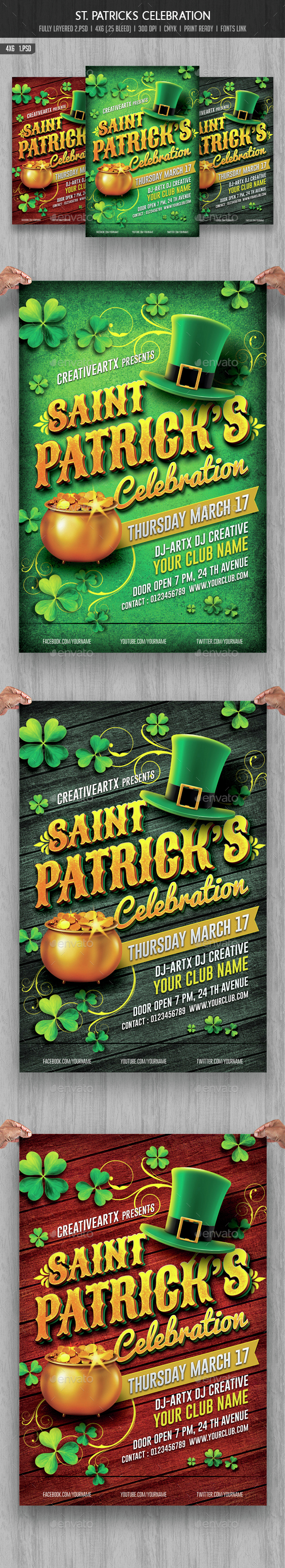 St. Patricks Celebration - Events Flyers