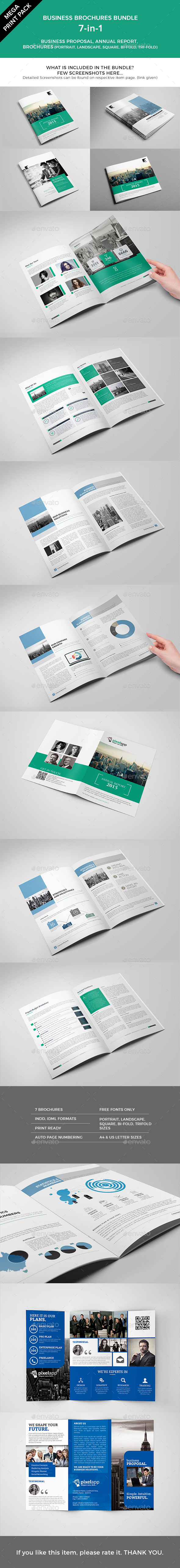 Mega Print Pack - 7-in-1 Brochures Bundle - Corporate Brochures