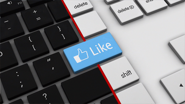 Facebook Like Icon Keyboard (2-Pack)
