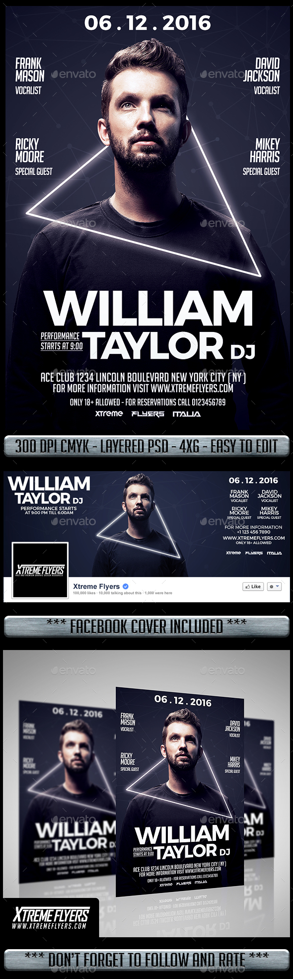 Club DJ Flyer - Clubs & Parties Events