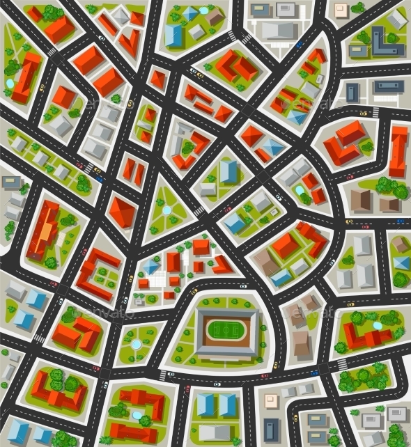 Plan for Big City - Buildings Objects