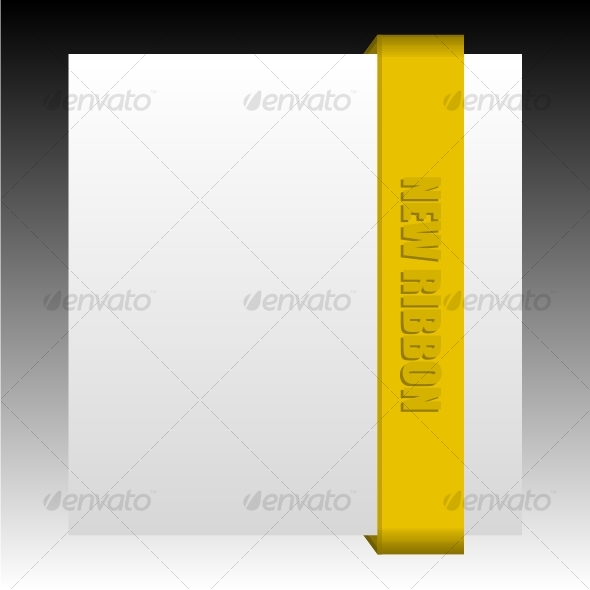 New brown business ribbon - Decorative Symbols Decorative