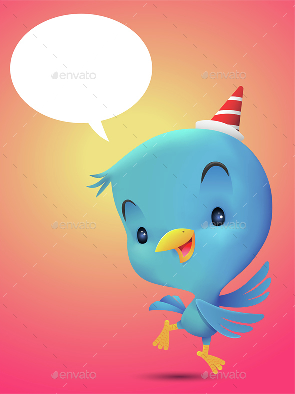 Blue Bird Dancing - Animals Characters