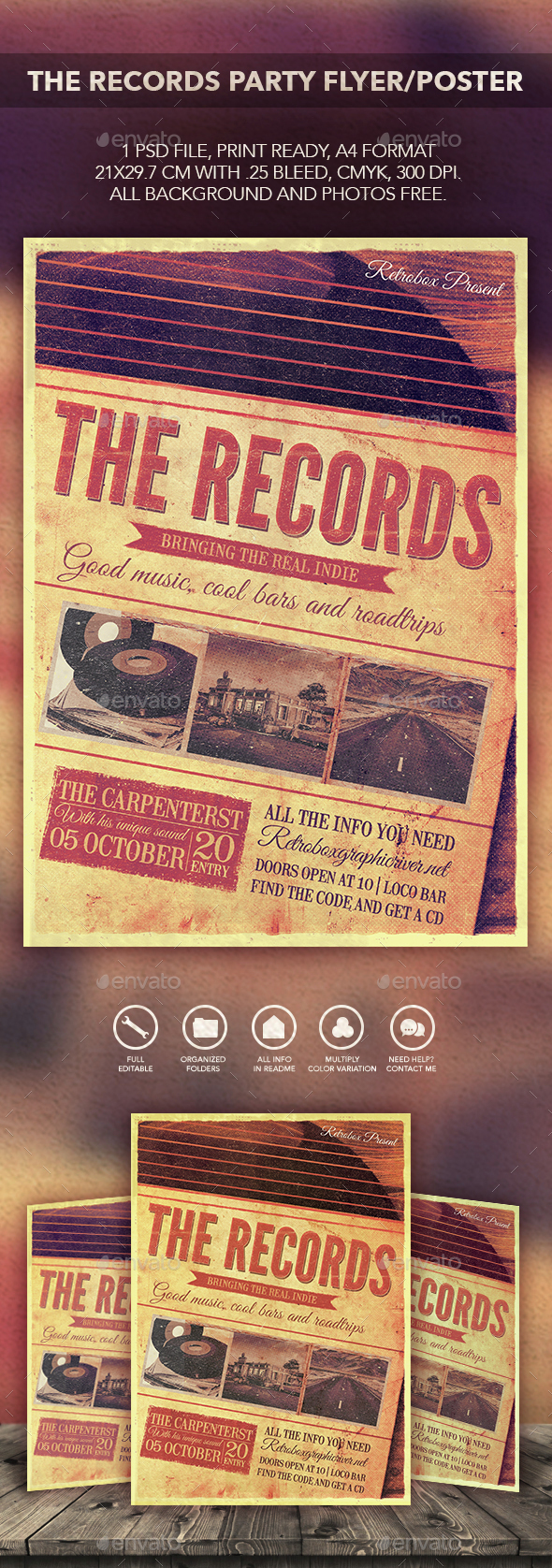 The Records Flyer Poster - Events Flyers