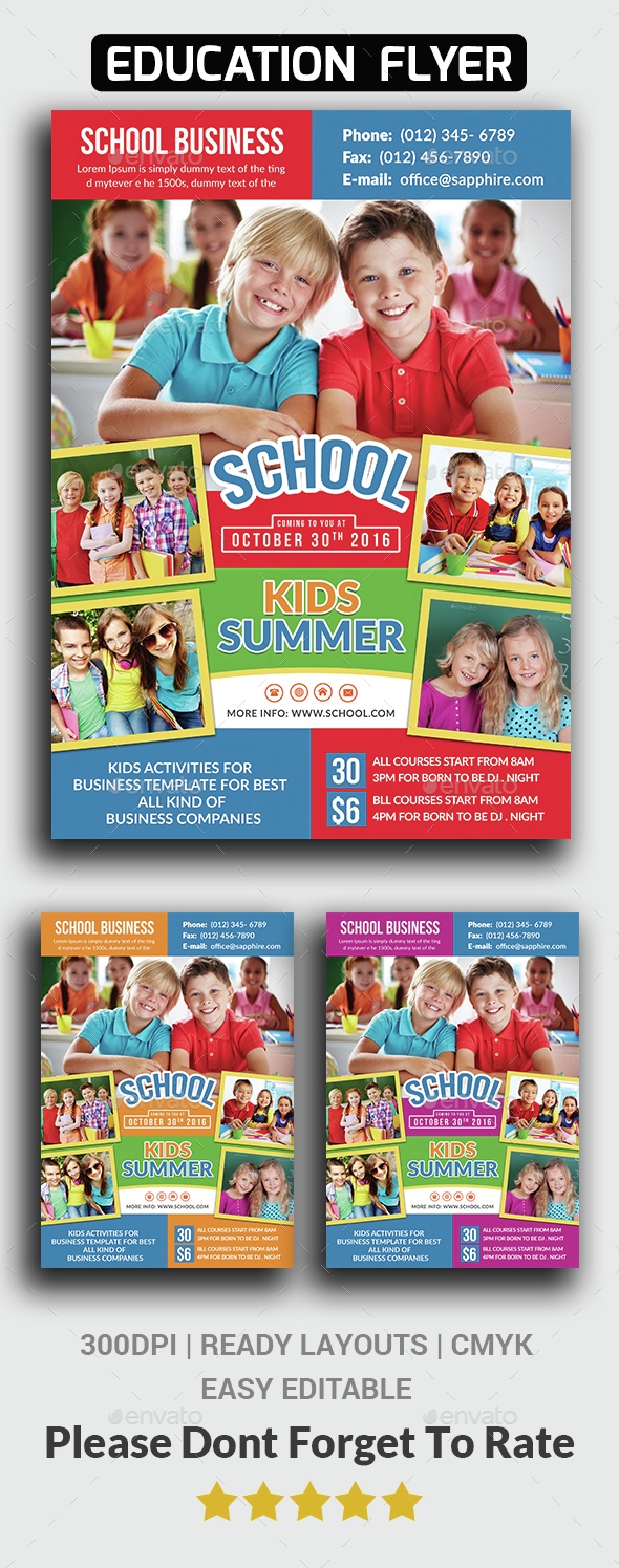School Flyer Templates - Corporate Flyers