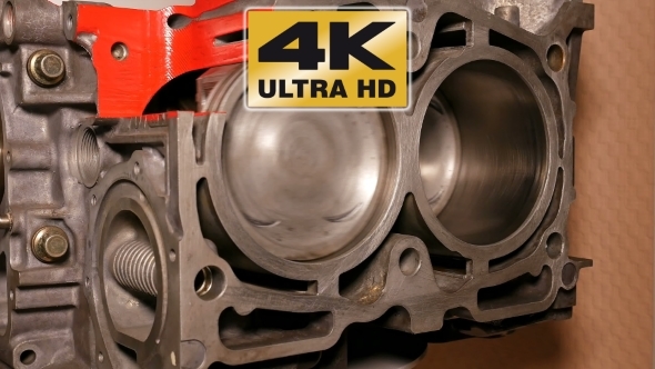 Car Boxer Opposite Engine Motor In Motion alt