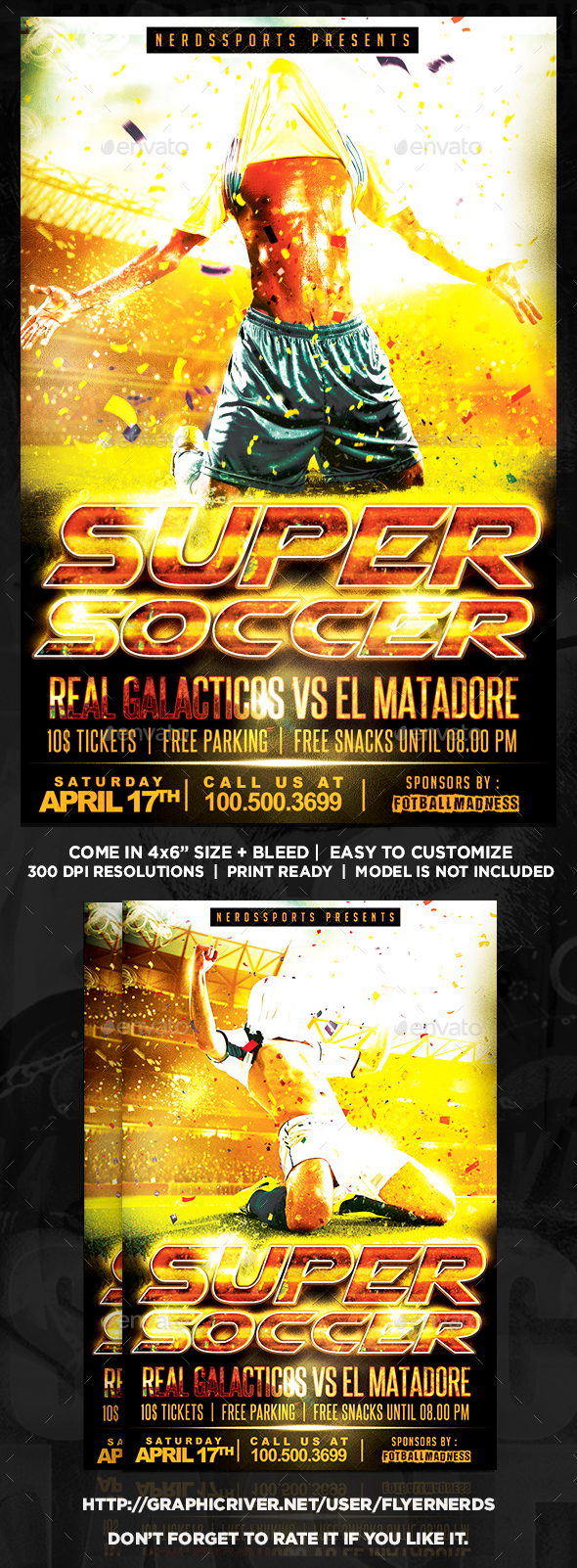 Super Soccer Final Sports Flyer - Sports Events