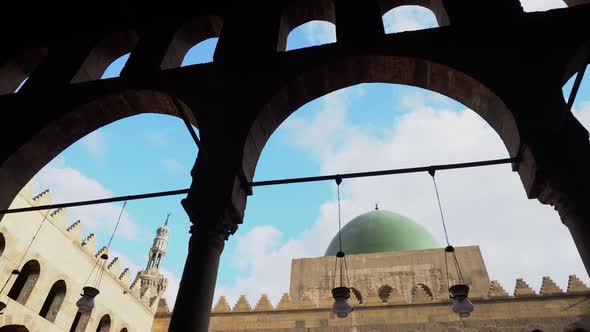 The Great Mosque Of Muhammad Ali Pasha Inside Entrance Arch Wall Details Cairo, Egypt